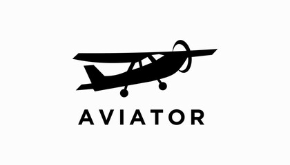 aviation aviator company vector logo