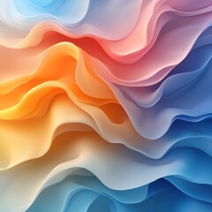 Obraz premium Vibrant abstract: An abstract design featuring a swirling blend of vivid colors, evoking a sense of fluidity, and movement.