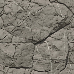 old cracked stone wall