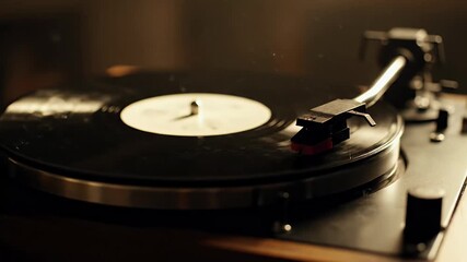 Vintage Record Player: Nostalgic Vinyl Music Experience