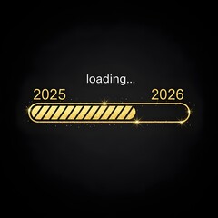 2026 Happy New Year Background Design. Greeting Card, Banner, Poster. Vector Illustration., 2026 New Year 