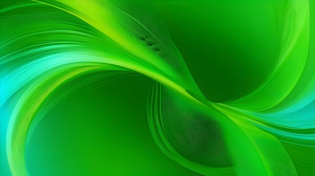 Vivid acid green abstract background featuring gradient transitions, glowing particles, and smooth motion lines. Futuristic digital art style suitable for banners and web designs