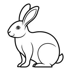 vector illustration of a rabbit
