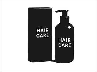 
3D white pedestal for haircare product packaging