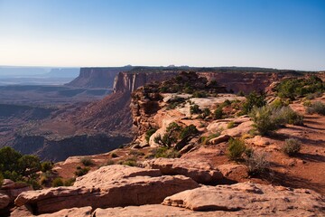 Canyonlands National Park impresses with deep canyons, rock arches and wide plateaus &ndash; a wild, impressive landscape in the heart of Utah Moab. High quality photo