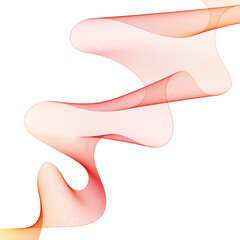 Vertical abstract wave in red-orange hues for an elegant modern background design. Eps 10