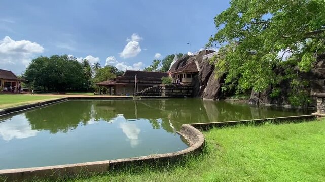 Isurumuniya buddhist temple near Tissa wewa Anuradhapura Sri Lanka