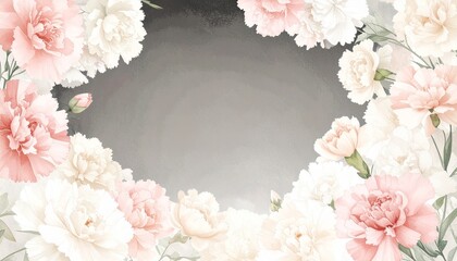 beautiful colorful flowers border frame background with copy space, graphic resource