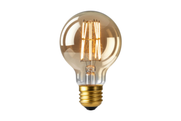 light bulb on white background