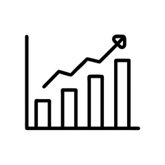 Abstract illustration of a business growth bar chart concept