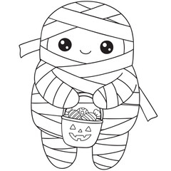 Cute Mummy Character