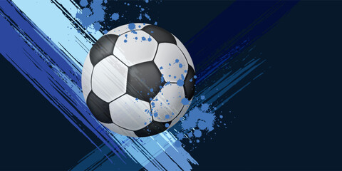 Soccer Template design , Football banner, Sport layout design, Blue Theme.Eps10 © Selviana