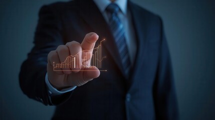 Business growth strategy corporate office infographic analysis dark environment professional perspective