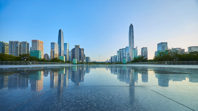 downtown Shenzhen skyline
