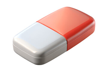A 3d rectangular block eraser.