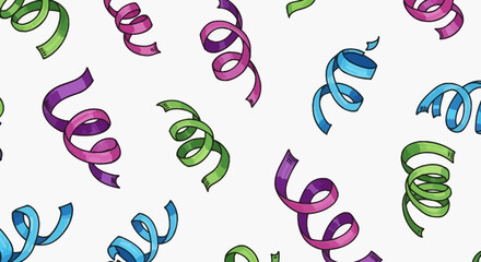 Festive swirls of color: a joyful and celebratory seamless pattern design for vibrant occasions