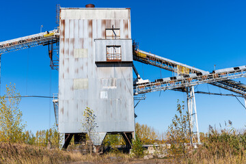 Naklejka premium An old lime production plant