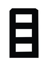 black folder isolated on white