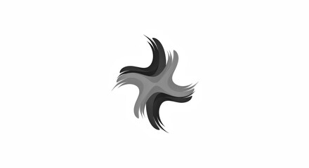 Naklejka premium Bold Abstract Mark for Creative Solutions and Limitless Possibilities Logo