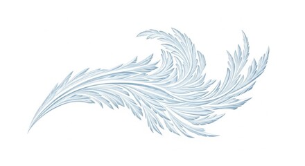 Obraz premium Stylized Frozen Landscape Pattern Icon for Winter Serenity and Calm