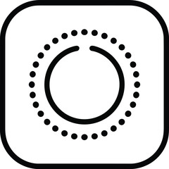 Circular loading icon with dotted ring and incomplete circle Keywords: loading, icon, symbol