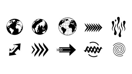 Minimal Futuristic Geometric Symbol Vector Pack