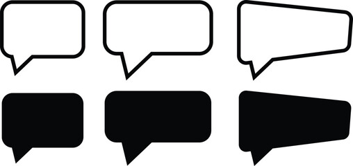 Obraz premium Speech bubble icon. communication network symbol. cartoon chatting box. message box. balloon word design 