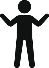 Standing Person Vector Icon — Confidence, Motivation, and Leadership Symbol