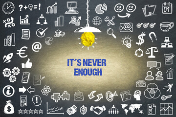 It´s never enough	
