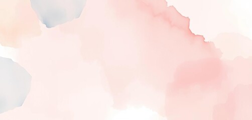 Obraz premium Abstract watercolor wash in soft pastel hues, ideal for wedding stationery, abstract, pastel colors