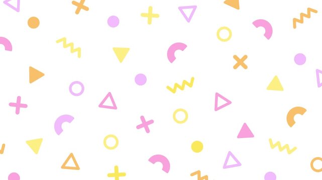 Simple cute and pop geometric business background