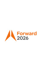 Forward 2026 Logo with Orange Arrow and Text.