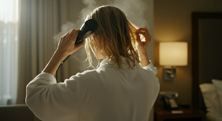 Fototapeta premium young woman in the bathroom