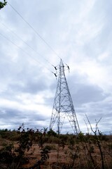 Beautiful power tower located in the city of Turmalina, MG