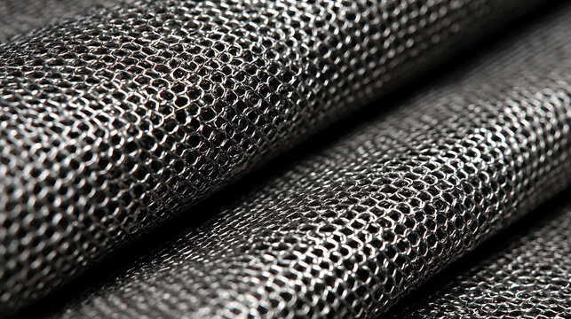 Industrial Pewter Mesh Shadows: Ideal for Sleek Tech Product Launches and Modern Event Visuals, Emphasizing Industrial Elegance and Dynamic Aesthetics