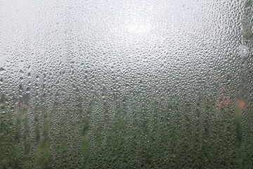 Rain drops on background window