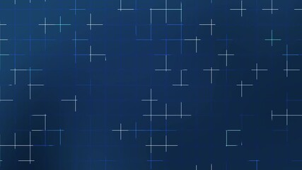 Dark blue background with glowing grid lines forming geometric digital pattern ideal for modern technology themes and global innovation celebration design projects - Powered by Adobe