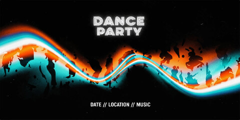 Abstract music wave illustration and colorful equalizer vector design pattern for a web banner template texture © MDJAHIRULISLAM