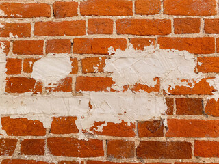 Close-up of a brick wall.
