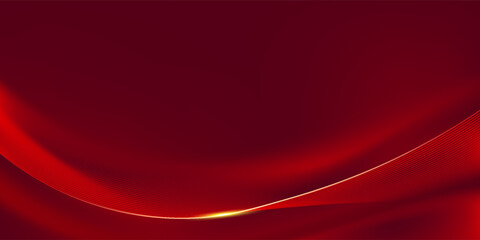 Abstract background design modern red and gold geometric elements vector illustration