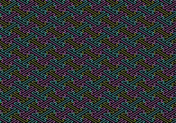 POPな和柄　紗綾形