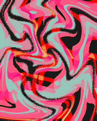 Dynamic Red and Black Liquid Swirl Abstract Design with Energetic Motion and Bold Modern Feel