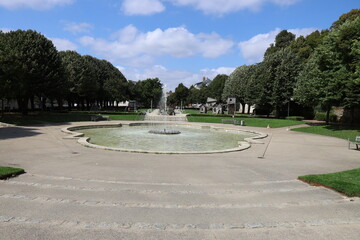 Square Bayard, parc public, ville de La Roche sur Yon, département de la Vendée, France