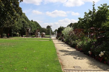 Square Bayard, parc public, ville de La Roche sur Yon, département de la Vendée, France