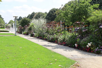 Square Bayard, parc public, ville de La Roche sur Yon, département de la Vendée, France