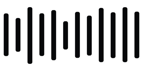 sound wave icon silhouette