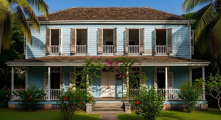 Historic Caribbean House Architecture Antigua