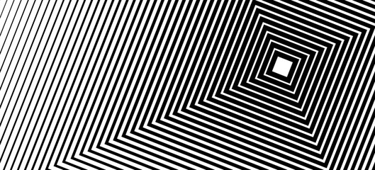 Black halftone arrow pattern. Repeated fading triangle gradation background. Arrows pointing to center direction backdrop. Vector thin to thick speed line concept texture for poster, banner, cover