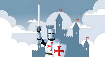 Medieval Knight of the British Kingdom