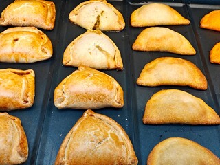Homemade empanadas. Traditional Spanish food.